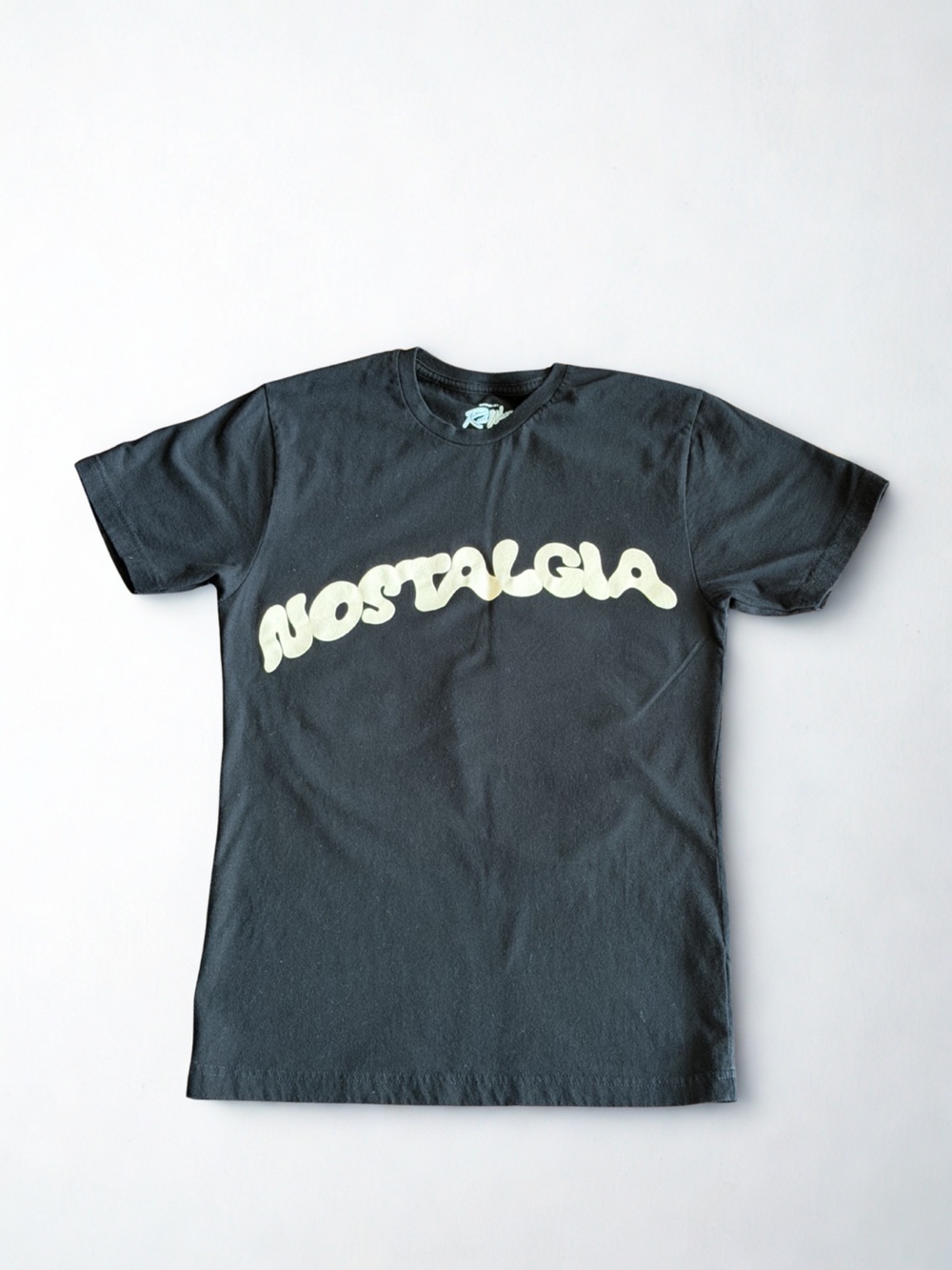 Rod Wave official merchandise Black Tee with Cream Logo Print